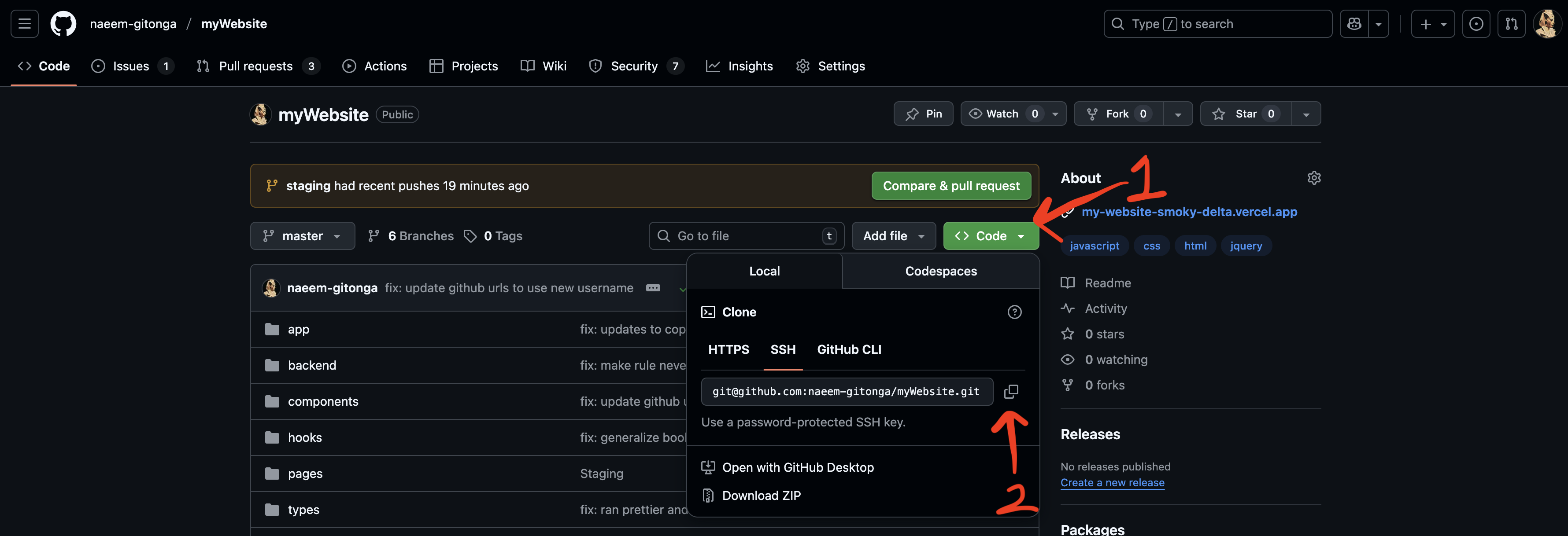 Github Settings