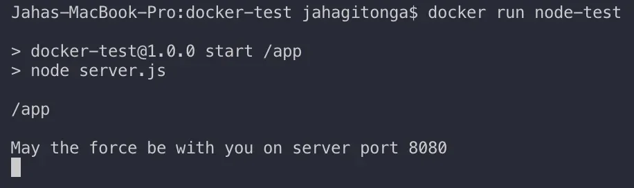 View of CLI, terminal